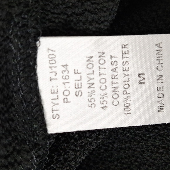 GiGiO USA Black Romantic Whimsigoth Sheer Zebra Balloon Sleeve Blouse Size M - Picture 10 of 10